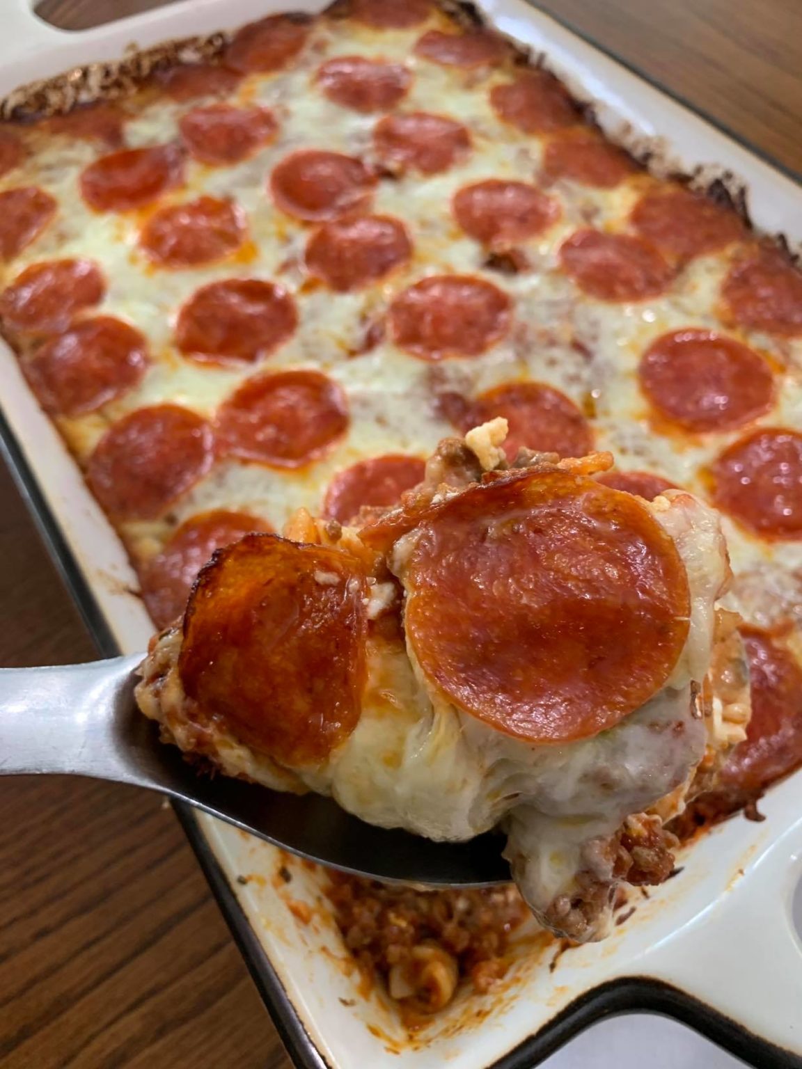 3-Cheese Pepperoni Pizza Lasagna Casserole – Country Rebel Recipes