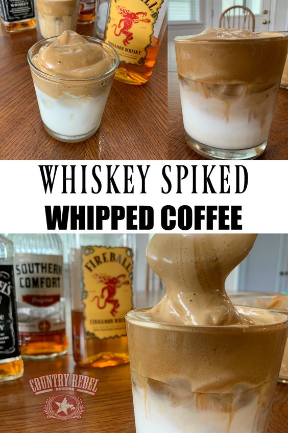 Dalgona Whipped Coffee Recipe With Fireball